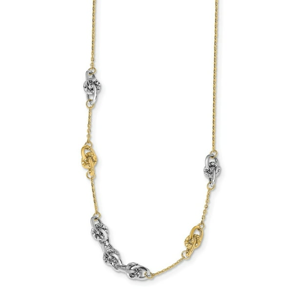 Jewelry Necklaces Fancy Necklaces Leslies Sterling Silver Polished Beaded Dangle Necklace with 1.25IN EXT Jewelry Necklaces Fancy Necklaces Leslies Sterling Silver Polished Beaded Dangle Necklace with 1.25IN EXT